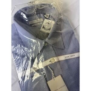 Joseph Abboud Non Iron Striped Dress Shirt Regular Fit 16 1/2 34/35